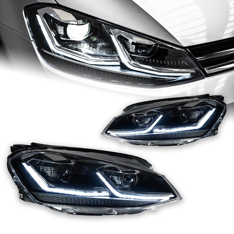 Volkswagen Golf 7 aftermarket headlight assembly — image 1