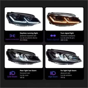 Volkswagen Golf 7 aftermarket headlight assembly — image 2